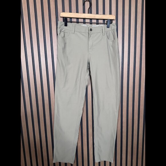 Johnnie-O Pants - Johnnie O Pants 16 Womens Beige Khaki Low Rise Prep-Formance 100% Poly